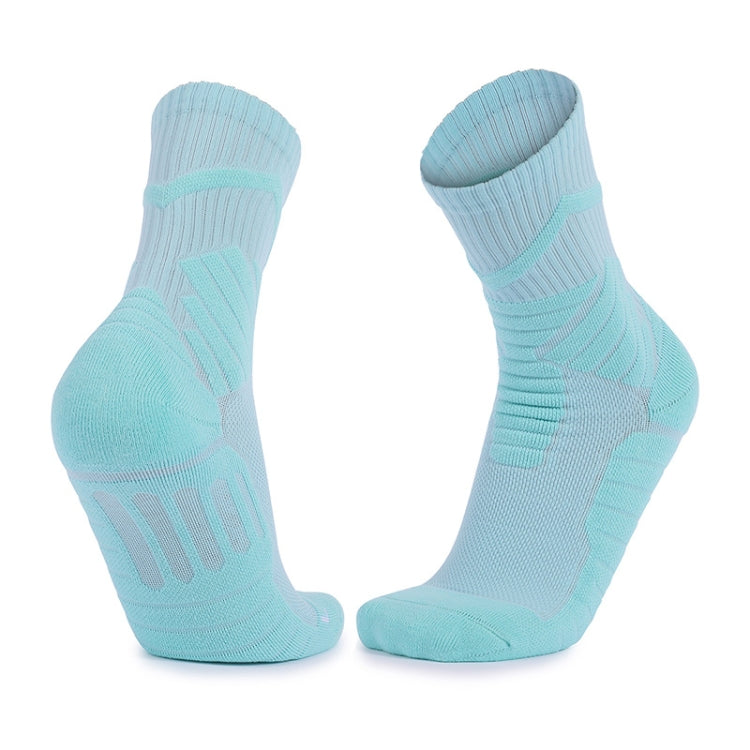 Men Basketball Socks Shock Absorption Mid-Tube Sports Socks, Size: Free Size