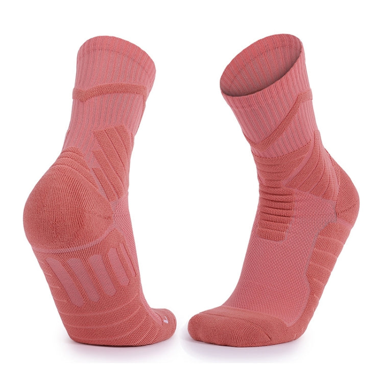 Men Basketball Socks Shock Absorption Mid-Tube Sports Socks, Size: Free Size