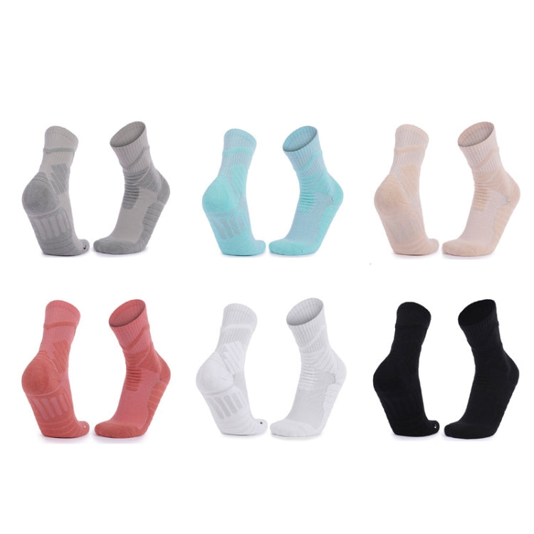 Men Basketball Socks Shock Absorption Mid-Tube Sports Socks, Size: Free Size