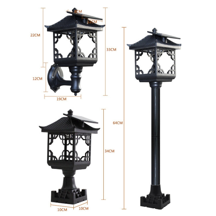 8 LED Solar Outdoor House Appearance Lawn Garden Decoration Light