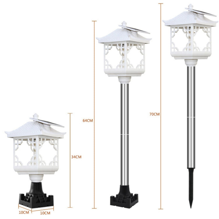 8 LED Solar Outdoor House Appearance Lawn Garden Decoration Light