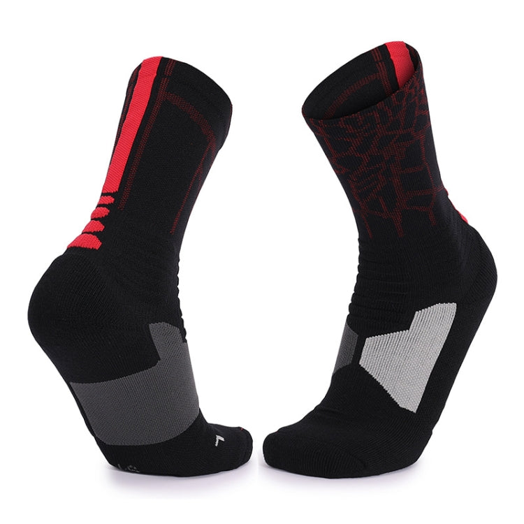 Men And Women Mid-Tube Sports Socks Combat Non-Slip Basketball Socks, Size: Free Size