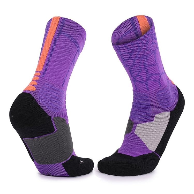 Men And Women Mid-Tube Sports Socks Combat Non-Slip Basketball Socks, Size: Free Size