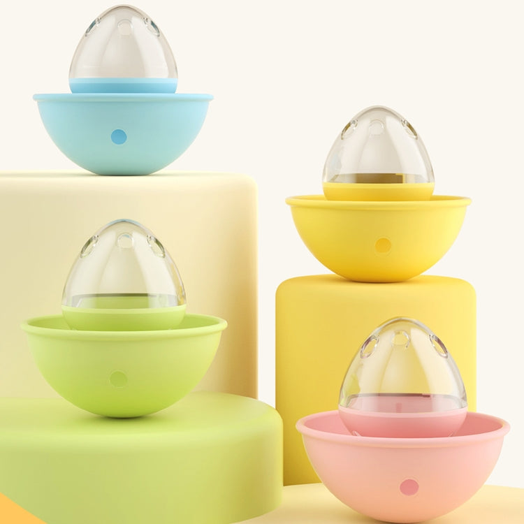 STR0267 Eggshell Rolling Tumbler Cat Dog Feeding