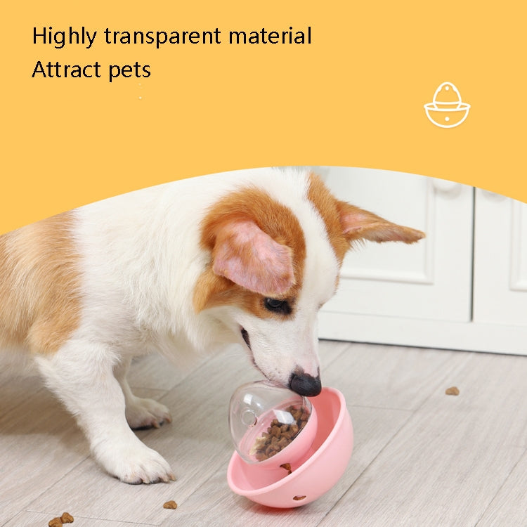 STR0267 Eggshell Rolling Tumbler Cat Dog Feeding