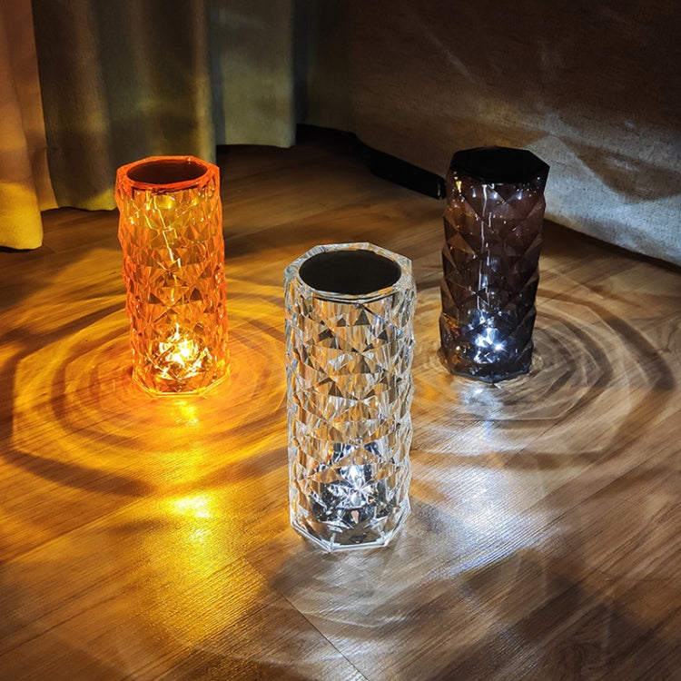 LED Atmosphere Table Lamp Light USB Charging Crystal Touch Bar Night Light, Specification: RGB with Remote Control