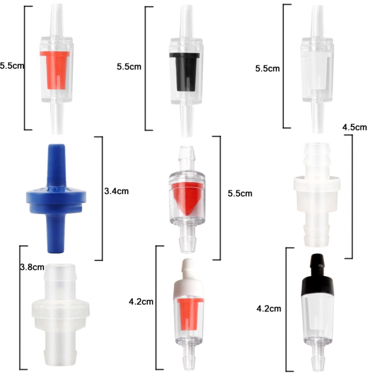 20 PCS Fish Tank Oxygen Pump Trachea Check Valve, Specification: 10mm (White)