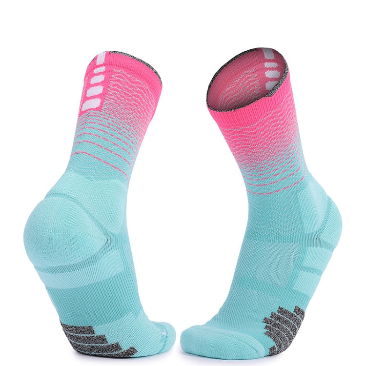 Thickened High-Top Sports Socks Non-Slip Mid-Tube Socks, Size: Free Size
