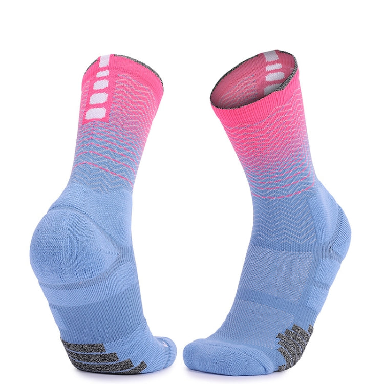 Thickened High-Top Sports Socks Non-Slip Mid-Tube Socks, Size: Free Size