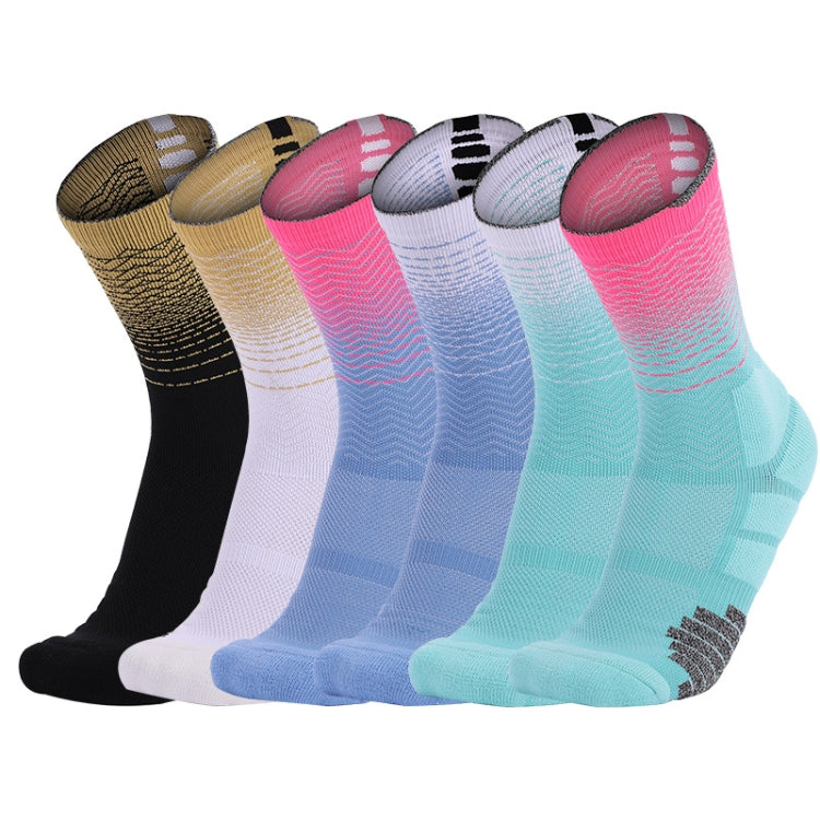 Thickened High-Top Sports Socks Non-Slip Mid-Tube Socks, Size: Free Size