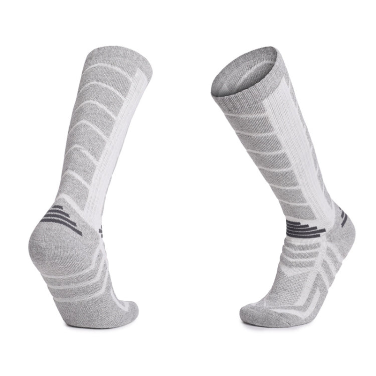 Men And Women Outdoor Ski Socks Long Tube Warm Socks, Size: Free Size