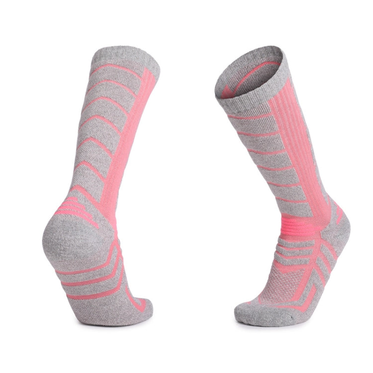 Men And Women Outdoor Ski Socks Long Tube Warm Socks, Size: Free Size