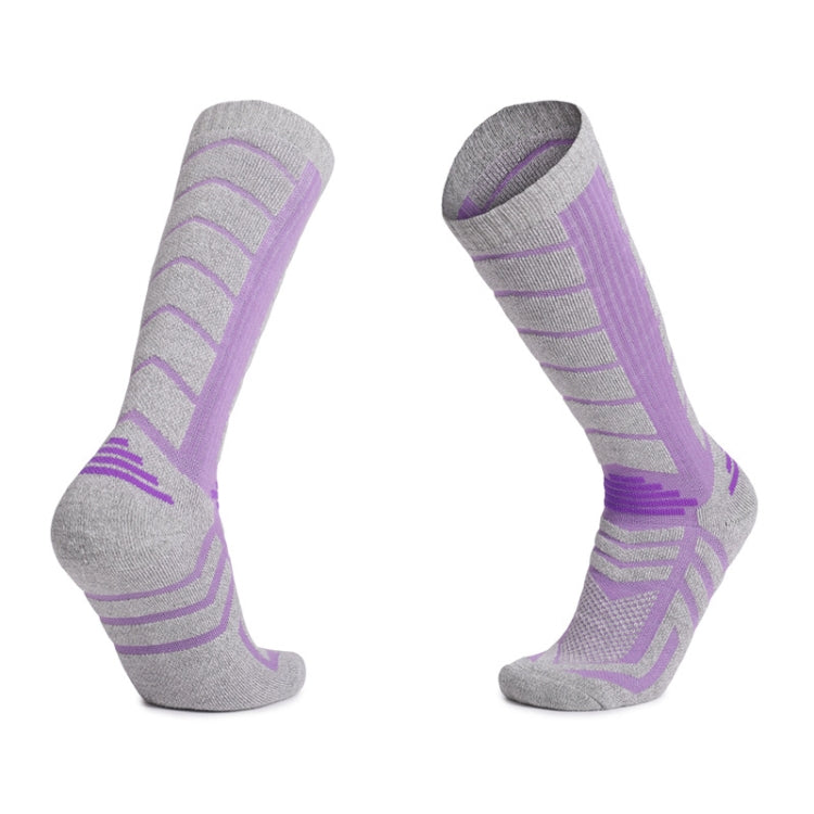 Men And Women Outdoor Ski Socks Long Tube Warm Socks, Size: M