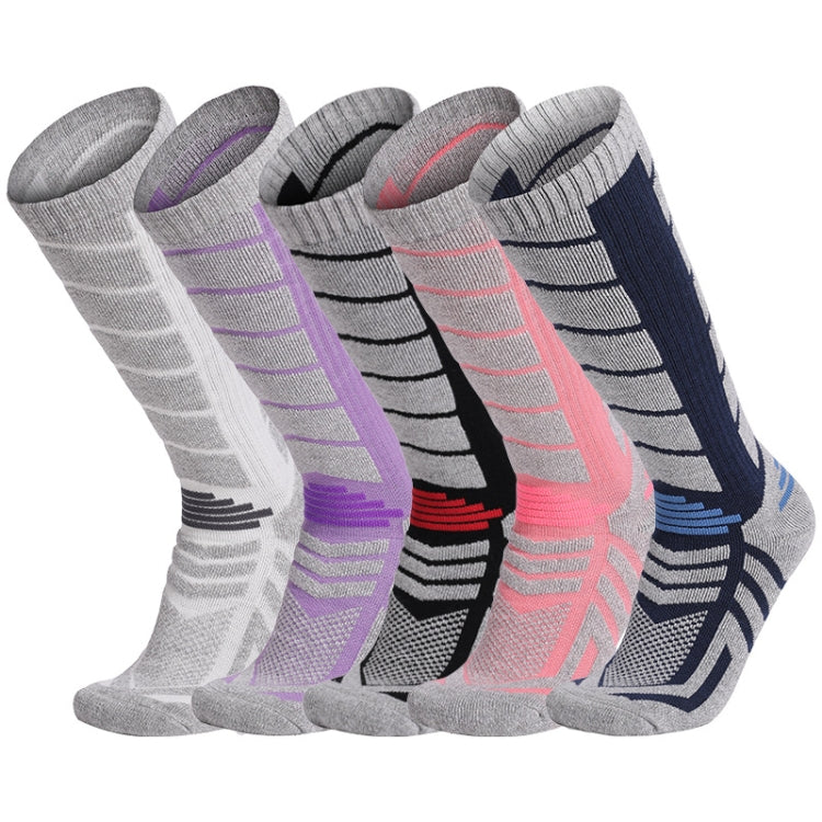 Men And Women Outdoor Ski Socks Long Tube Warm Socks, Size: M