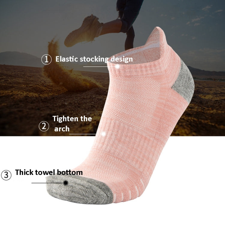 2 Pairs Thick Towel Bottom Non-Slip Sports Socks, Size: Free Size
