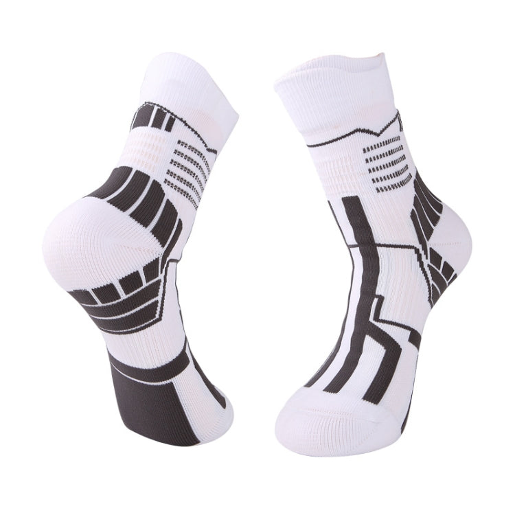 2 Pairs Thick Towel Bottom Tube Socks Elite Basketball Socks, Size: Free Size