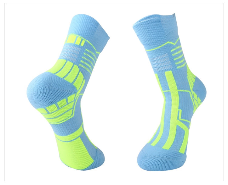 2 Pairs Thick Towel Bottom Tube Socks Elite Basketball Socks, Size: Free Size