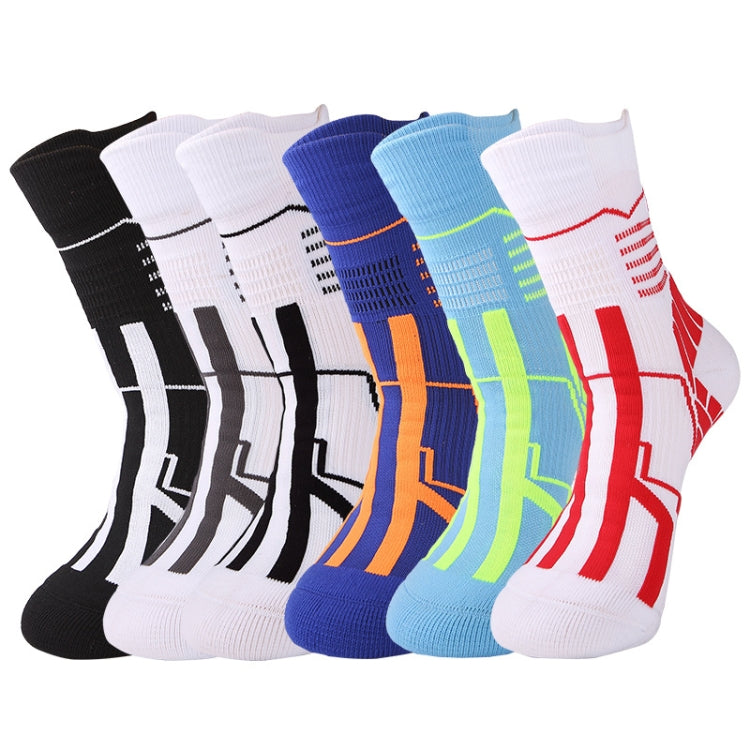 2 Pairs Thick Towel Bottom Tube Socks Elite Basketball Socks, Size: Free Size