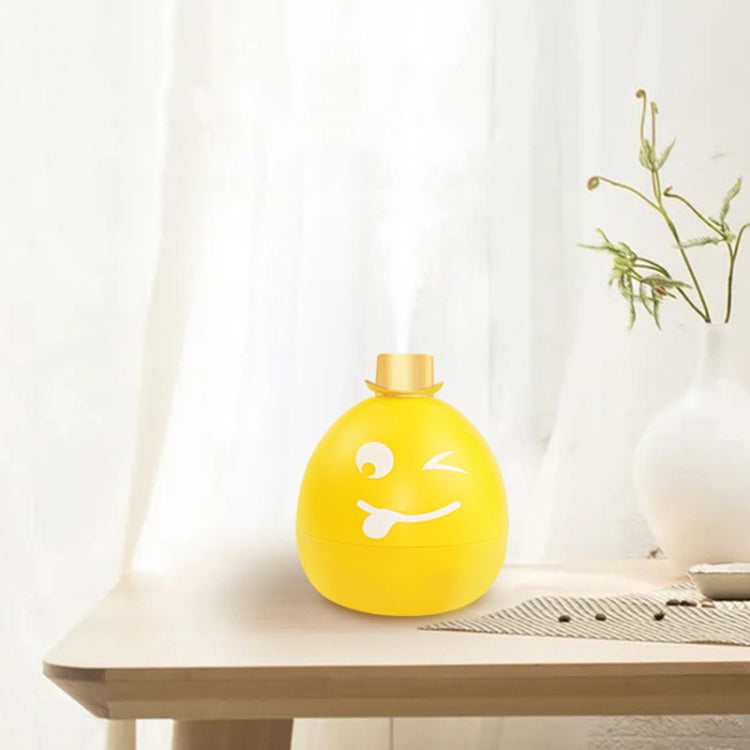 MH-J4 Colorful Night Lamp Emoticons Air Humidifier(Orange)