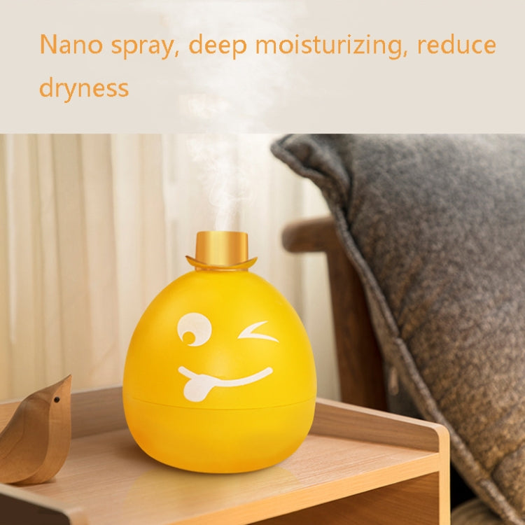 MH-J4 Colorful Night Lamp Emoticons Air Humidifier(Orange)