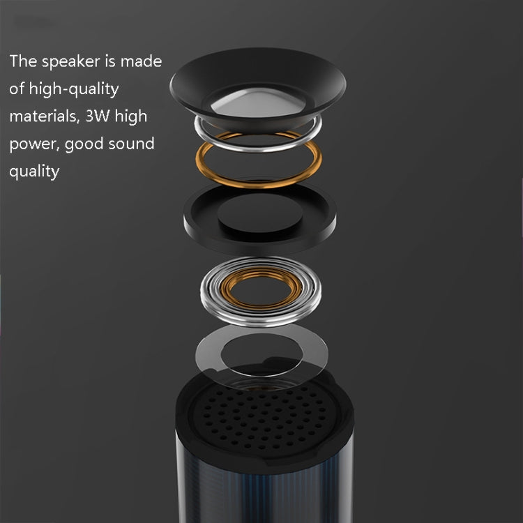 LS01 2 in 1 Hand-Held Atmosphere Colorful Light Stick & Bluetooth Speaker(Black)