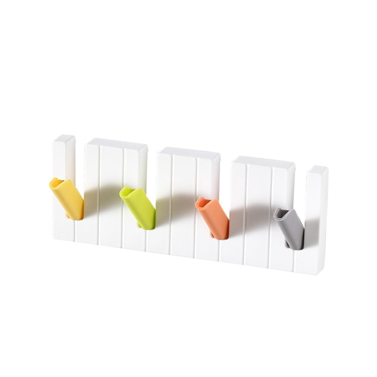 3 PCS Household Adhesive Piano-Shaped Small Object Rack