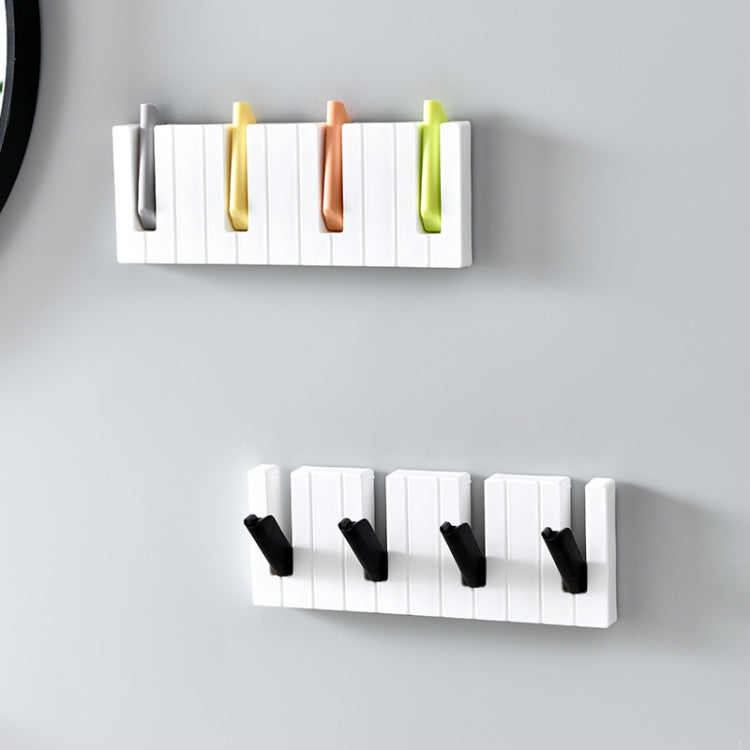 3 PCS Household Adhesive Piano-Shaped Small Object Rack