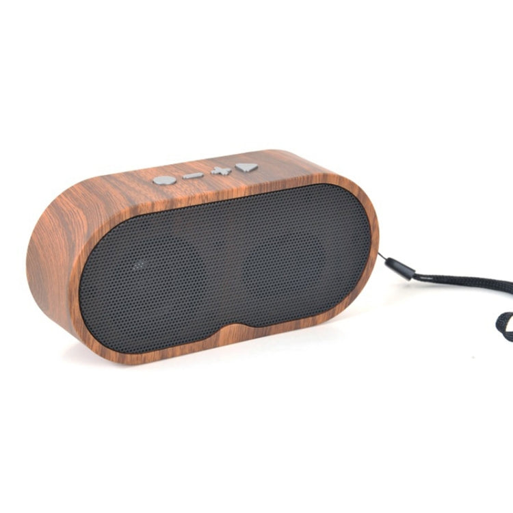 F3 Retro Wood-Grain Mini Bluetooth Speaker Support TF Card