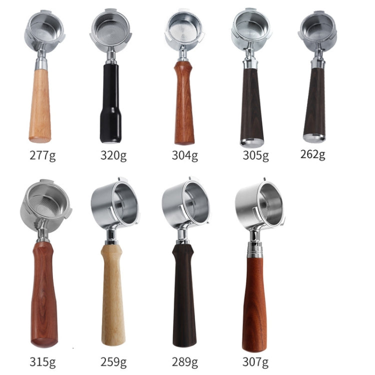 Zinc Alloy Coffee Machine Bottomless Handle For DeLonghi, Style: Beech Flat Button
