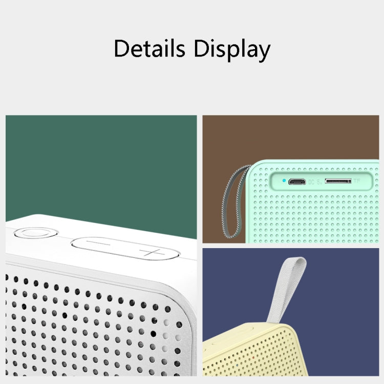 F12 TWS Mini Wireless Bluetooth Speaker Support TF Card / FM(White)