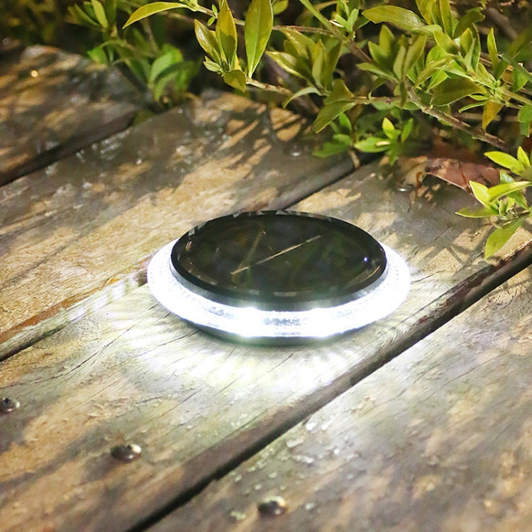 8 LED Solar Outdoor Waterproof Transparent Buried Light