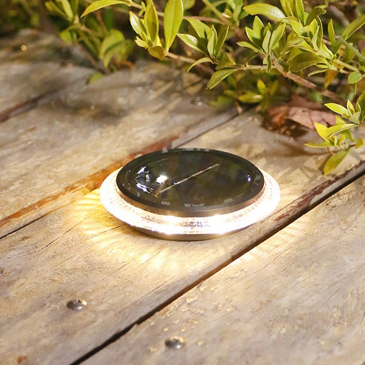 8 LED Solar Outdoor Waterproof Transparent Buried Light