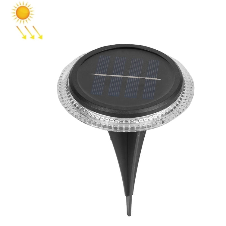 8 LED Solar Outdoor Waterproof Transparent Buried Light