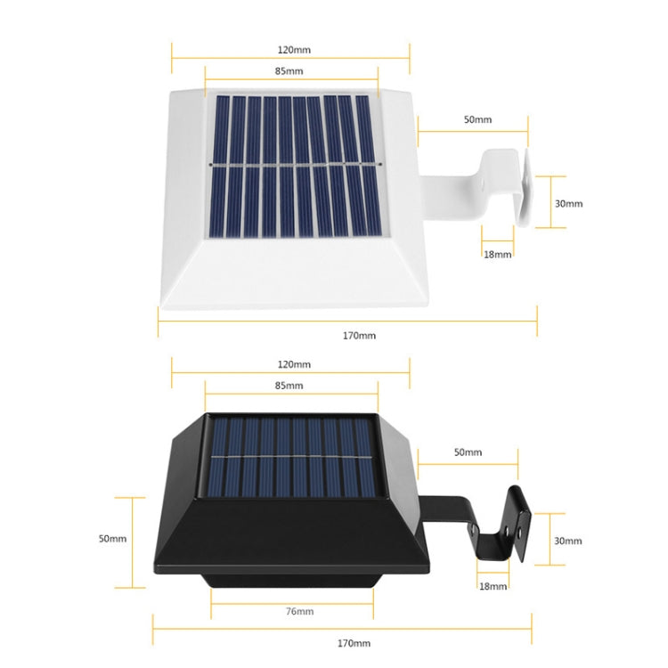 12 LED Solar Outdoor Railing Stair Square Wall Light