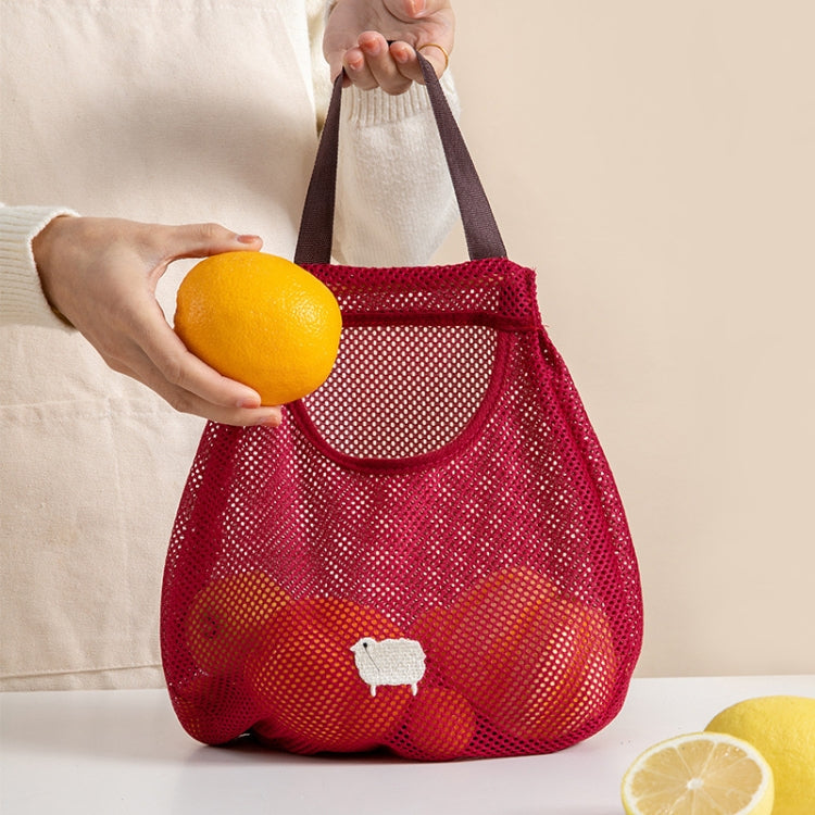 yq007 Kitchen Multi-Function Wall Hanging Fruits And Vegetables Storage Bags Portable Hollow Mesh Bag