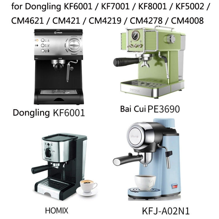 DL-1 Zinc Alloy Coffee Maker Bottomless Handle For Dongling, Style: Beech Two Coils