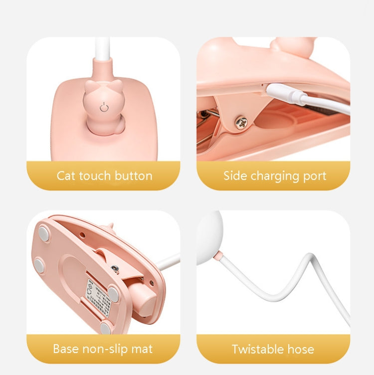 LED Eye Protection Touch Desk Lamp Upgrade (Pink)