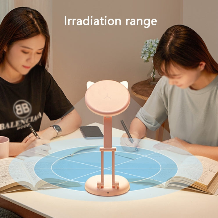WH-C17 Cat Ear Folding Touch Charging Desk Lamp, Specification: Ear Type 1200mAh