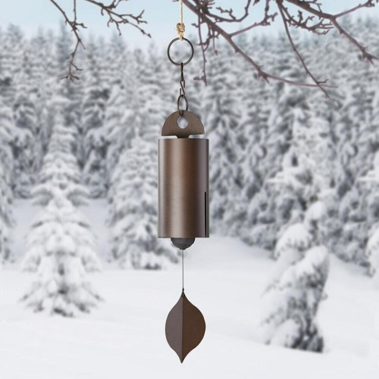 Outdoor Courtyard Decoration Retro Metal Wind Chimes(Brown Bronze)