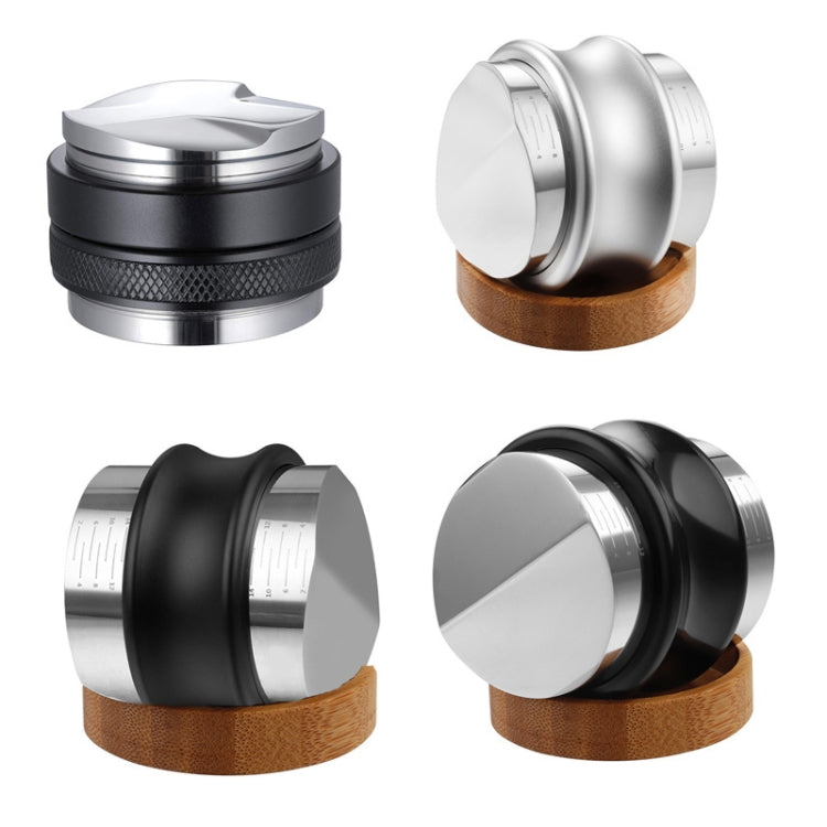 ENB-11 51mm Stainless Steel Coffee Cloth Powder Dispenser Coffee Machine Handle Universal, Colour: Three-leaf Double Head