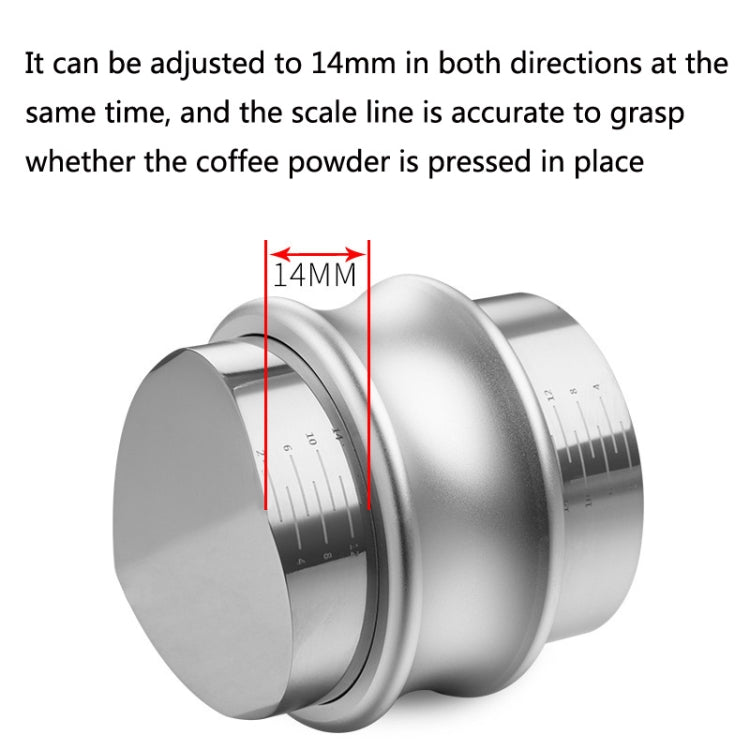 ENB-11 51mm Stainless Steel Coffee Cloth Powder Dispenser Coffee Machine Handle Universal, Colour: Three-leaf Double Head