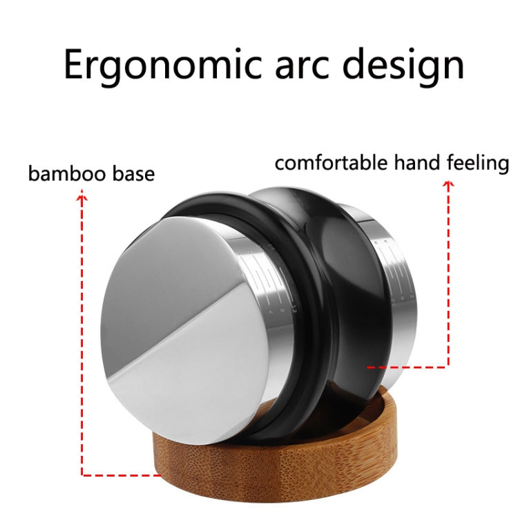 ENB-11 51mm Stainless Steel Coffee Cloth Powder Dispenser Coffee Machine Handle Universal, Colour: Three-leaf Double Head