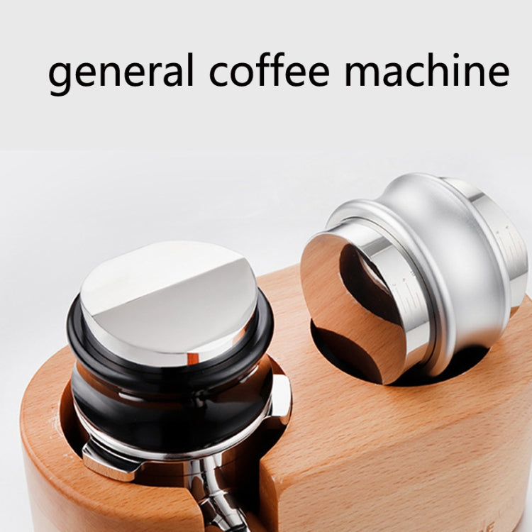 ENB-11 51mm Stainless Steel Coffee Cloth Powder Dispenser Coffee Machine Handle Universal, Colour: Three-leaf Double Head