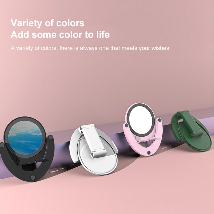 Folding Portable Mirror Phone Holder For 3-7 inch Mobile Phone
