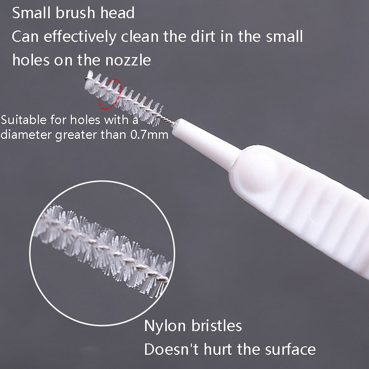 Imakara 4 Sets Shower Head Slits Cleaning Brush Anti-Clogging Small Brush(White)