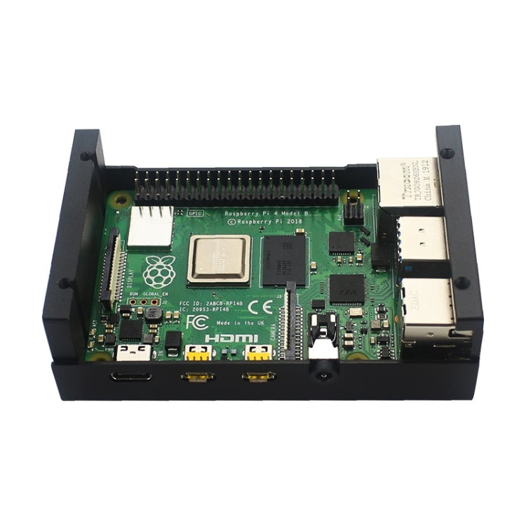 Aluminum Alloy Shell Grid Cooling Box For Raspberry Pi 3 Model B Pi 2/B + Silver with Fan