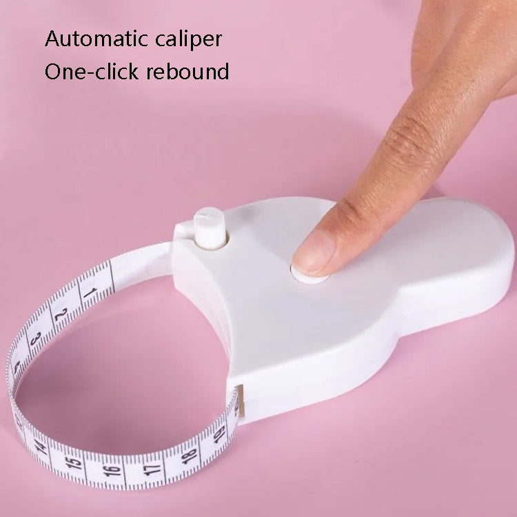 2 PCS Automatic Measuring Circumference Of Measuring Ruler Measuring Tape(White)