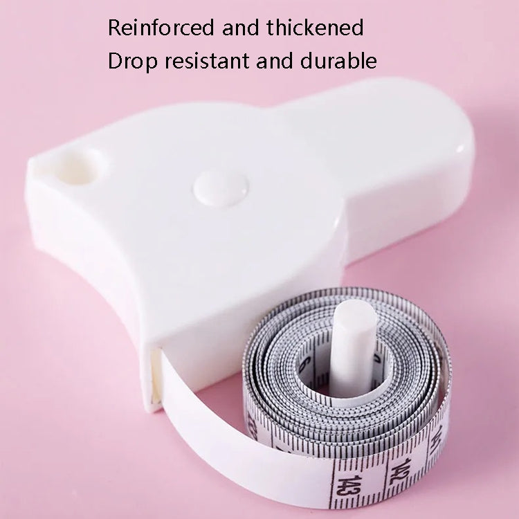 2 PCS Automatic Measuring Circumference Of Measuring Ruler Measuring Tape(White)