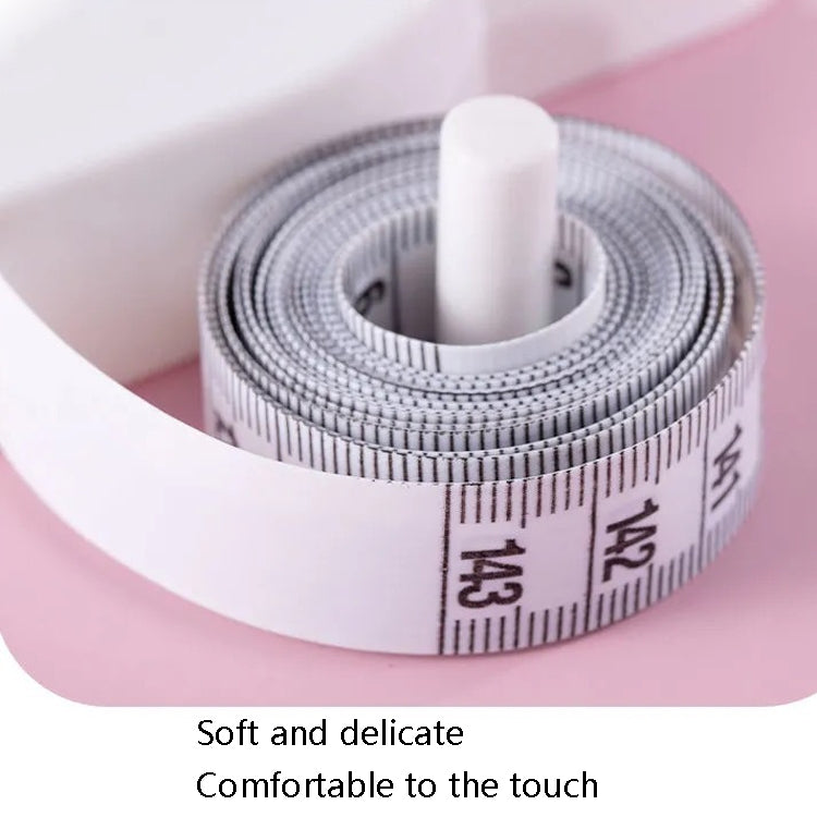 2 PCS Automatic Measuring Circumference Of Measuring Ruler Measuring Tape(White)