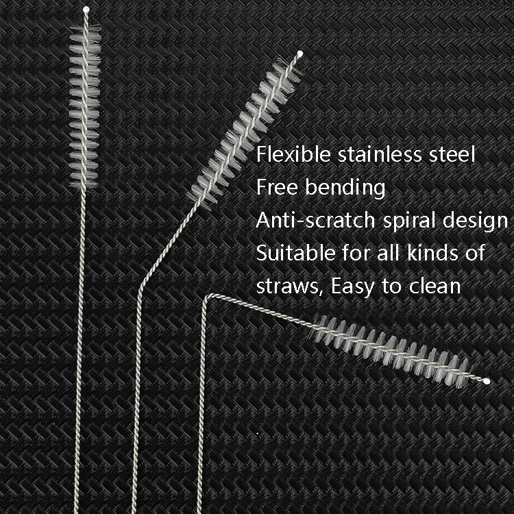 50 PCS Stainless Steel Brush Bottle Cleaning Brush, Size: 20cm